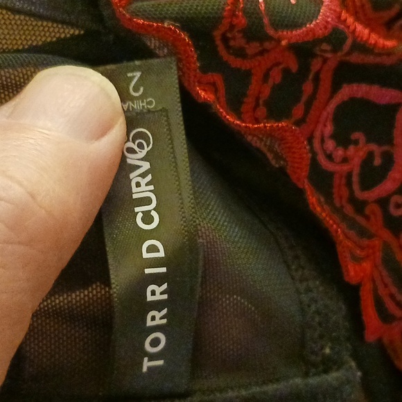 TORRID CURVE BABYDOLL, SIZE 2X, SNAP CROTCH, 91% NYLON, 💕, VALENTINE'S DAY - Picture 2 of 4